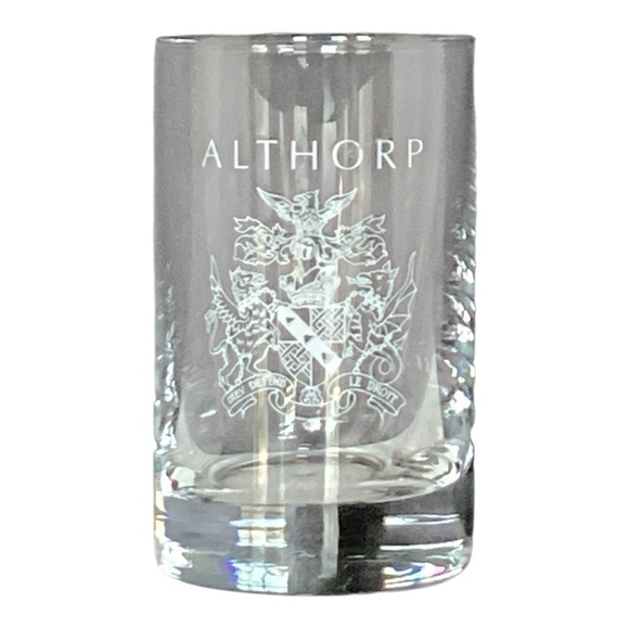 Althorp Charles Spencer 9th Earl Coat Of Arms Souvenir Shot Glass - Picture 2 of 13